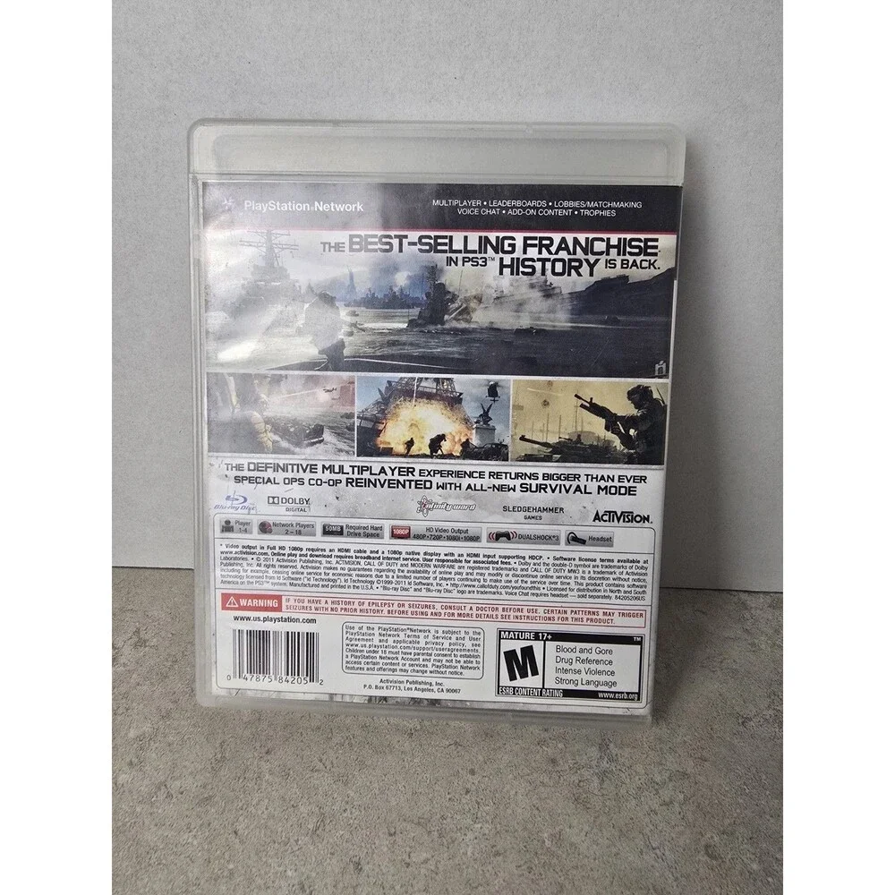 Call of Duty Modern Warfare 3 PS3 Game MW3 PlayStation 3 Complete Tested